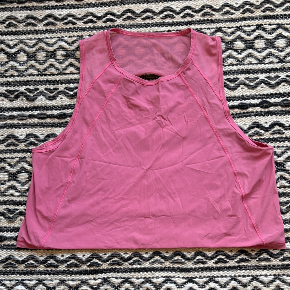 Lululemon Athletica Pink Sculpt Cropped Tank